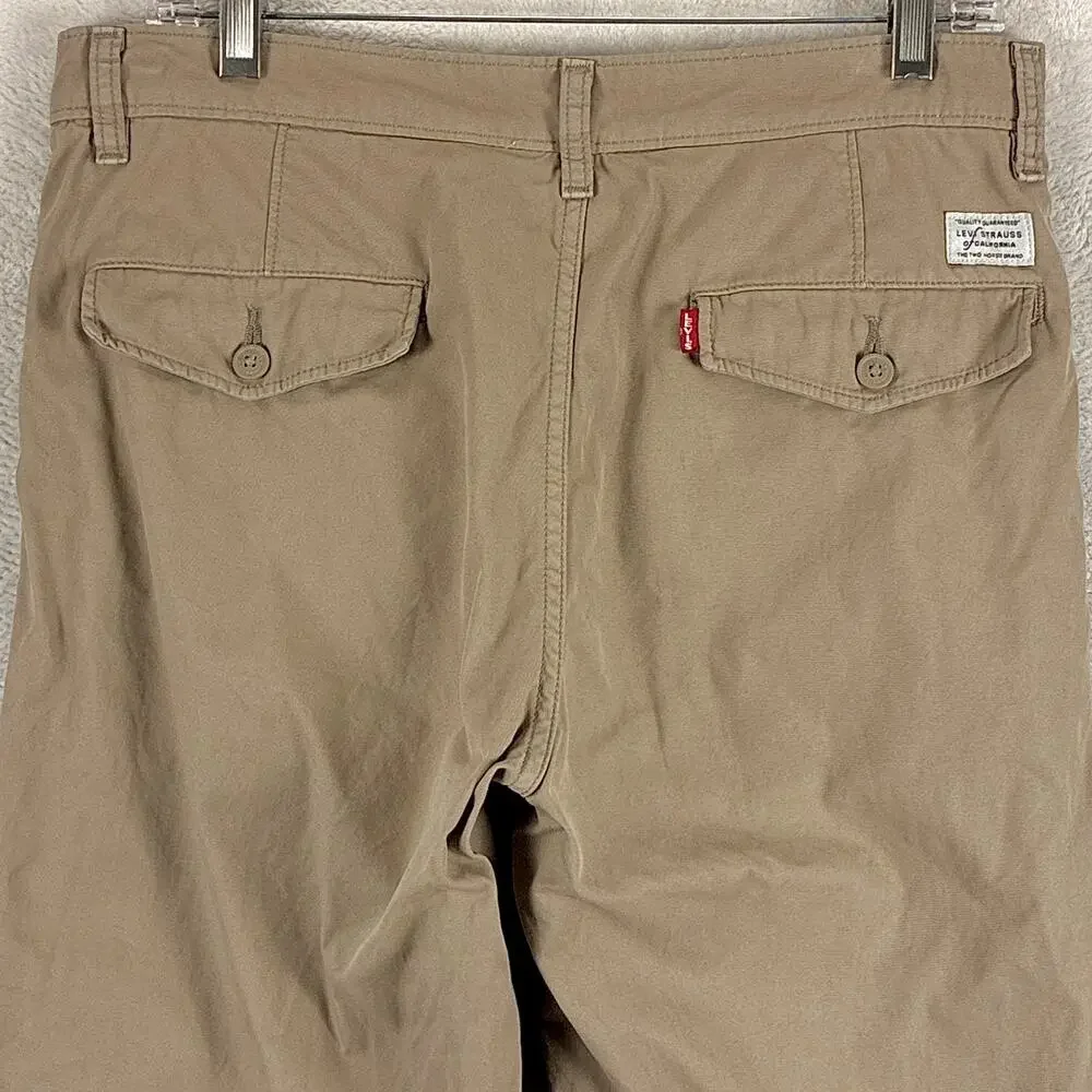 Levis XX Chino Pants Mens 31x30 (32x28) Beige Authentic Relaxed Workwear Classic